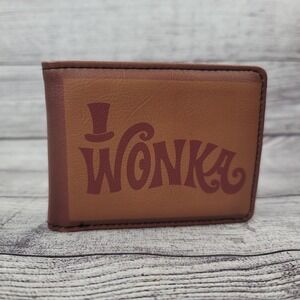 Buckle-Down Willy Wonka Chocolate Factory Bifold Wallet Brown New